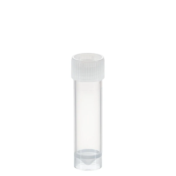 Probówki stożkowodenne - z zakrętką z HDPE - samostojące - poj. 3,5 ml - 5 ml - j-0264 - probowki-stozkowodenne-z-pp - 5-ml - 153-x-57-mm - bezbarwny - sterylny - worek - 100-szt - 60-558-001