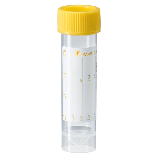 Probówki stożkowodenne - z zakrętką z HDPE - samostojące - poj. 25-30 ml - j-0293 - probowki-stozkowodenne-z-pp-z-etykieta - 25-ml - 25-x-90-mm - zolty - sterylny - worek - 500-szt - 63-595-254