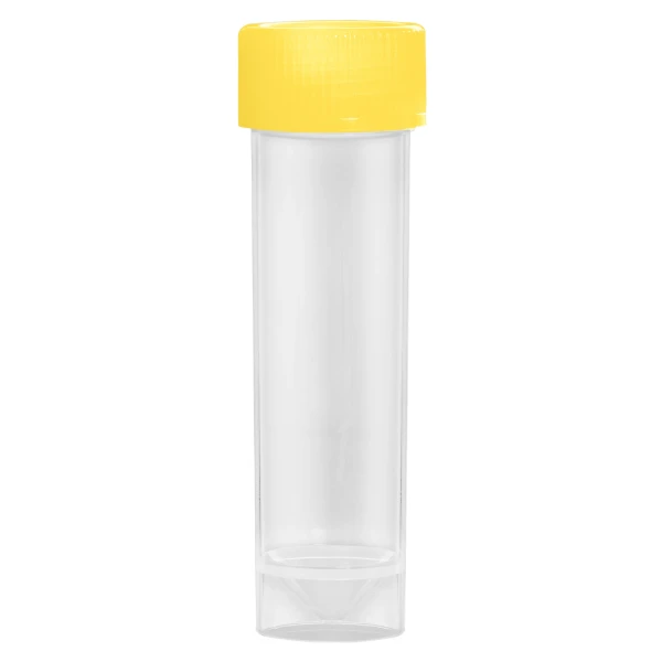 Probówki stożkowodenne - z zakrętką z HDPE - samostojące - poj. 25-30 ml - j-0295 - probowki-stozkowodenne-z-pp - 25-ml - 25-x-90-mm - zolty - sterylny - worek - 500-szt - 60-595-243