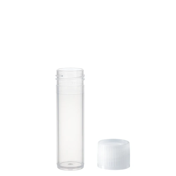 Probówki płaskodenne - z zakrętką - poj. 5 ml - 120 ml - j-0334 - probowki-plaskodenne-z-pp - 8-ml - 165-x-57-mm - bezbarwny - niesterylny - worek - 1000-szt - 60-542