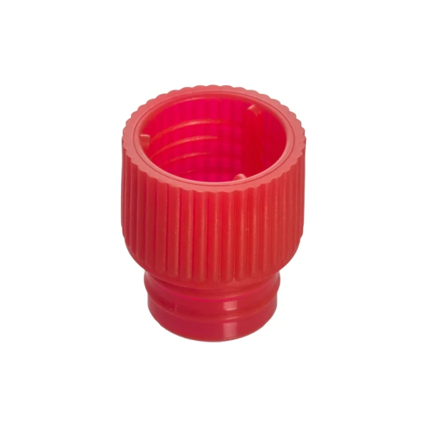 Korki wciskane z LDPE - do probówek o śr. 11,5-12 mm - j-0445 - korki-wciskane-z-ldpe - wysokie - czerwony - sr-115-12-mm - 65-809-499 - 1000-szt