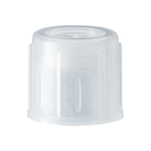 Korki wentylacyjne z LDPE - do probówek o śr. 12 i 16 mm - j-0511 - korki-wentylacyjne-z-ldpe - bezbarwny - sr-12-mm - 65-722 - 100-szt