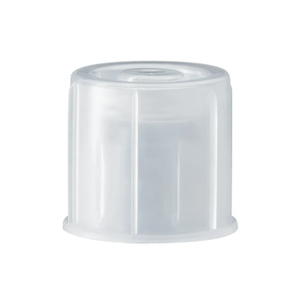 Korki wentylacyjne z LDPE - do probówek o śr. 12 i 16 mm - j-0512 - korki-wentylacyjne-z-ldpe - bezbarwny - o-sr-16-mm - 65-725 - 100-szt