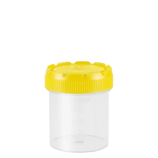 Pojemniki z PP na próbki - z zakrętką z HDPE - poj. 70 ml - j-0761 - pojemniki-z-pp-na-probki-ze-skala - 70-ml - 44-x-55-mm - z-nakrecona-zakretka - niesterylny - 250-szt - 75-9922-744