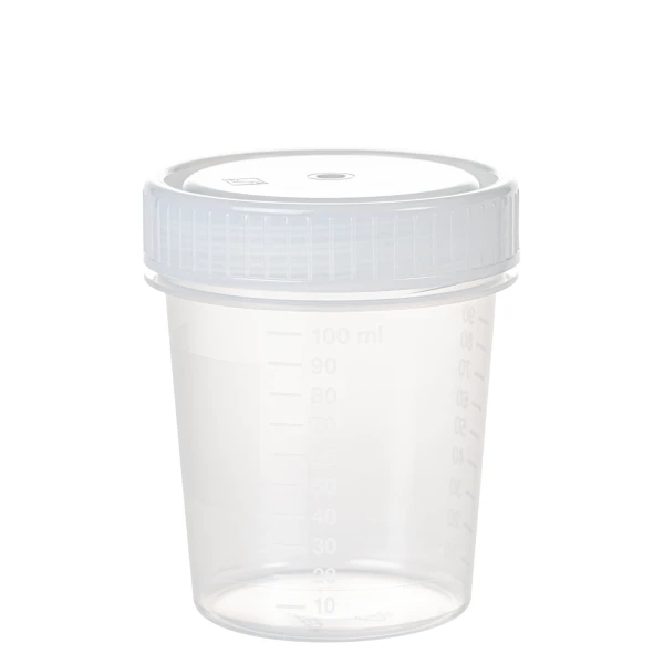 Pojemniki z PP na próbki - poj. 100 ml - j-0773 - pojemniki-z-pp-na-probki - 100-ml - 62-x-72-mm - z-nakrecona-zakretka - niesterylny - 200-szt - 200-szt - 75-562-005