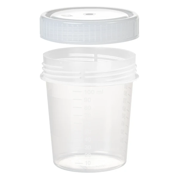 Pojemniki z PP na próbki - poj. 100 ml - j-0774 - pojemniki-z-pp-na-probki - 100-ml - 62-x-72-mm - z-zakretka - niesterylny - 50-szt - 50-szt - 75-562-300