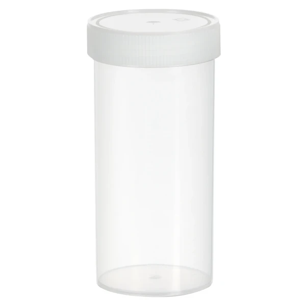 Pojemniki z PP na próbki - z zakrętką z HDPE - poj. 120-500 ml - j-0796 - pojemniki-z-pp-na-probki-ze-skala - 500-ml - 70-x-150-mm - z-nakrecona-zakretka - bezbarwny - niesterylny - 40-szt - 75-9922-812