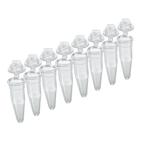 Probówki Multiply®-µStripPro do PCR w paskach - 8-stanowiskowe - z ind. połączonymi zatyczkami - poj. 0,2 ml - j-1061 - probowki-do-pcr-w-paskach-8-stanowiskowe - 02-ml - bezbarwny - pcr-performance-tested - 120-szt - 72-991-002