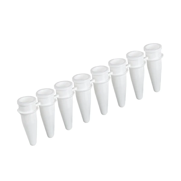 Probówki Multiply®-µStripPro do PCR w paskach - 8-stanowiskowe - bez zatyczek - poj. 0,2 ml - j-1072 - probowki-do-pcr-w-paskach-8-stanowiskowe - 02-ml - bialy - pcr-performance-tested - 120-szt - 72-985-092