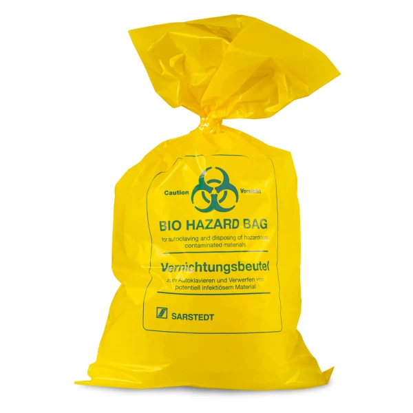 Worki Biohazard żółte na odpady - autoklawowalne - j-2556 - worki-na-odpady-biohazard-autoklawowalne - pp - 7-l - 300-x-500-mm - 50-%c2%b5m - zolte - 50-szt - 86-1201-103