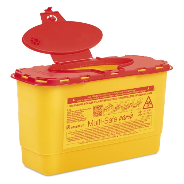Pojemniki na odpady Multi-Safe vario - j-2633 - pojemnik-na-odpady-multi-safe-vario-2000-z-logo-biohazard - 20-l - 95-x-240-mm - 140-mm - 77-3893-120