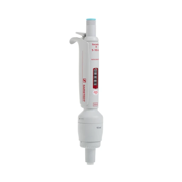 Pipety automatyczne Sarpette® M - jednokanałowe - j-3453 - pipeta-jednokanalowa-sarpette-m - 1-10-ml - 001-ml - jasnoniebieski - 90-3100-111