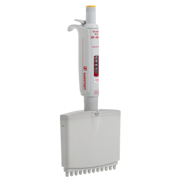 Pipety automatyczne Sarpette® M - wielokanałowe - j-3473 - pipeta-12-kanalowa-sarpette-m - 20-200-%c2%b5l - 02-%c2%b5l - zolty - 90-3112-200