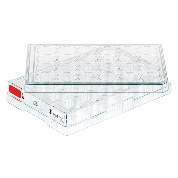 Płytki mikrotestowe do hodowli adherentnej - z pokrywkami - j-4405 - plytki-mikrotestowe - 24-dolki - f-ksztaltne - 182-cm%c2%b2 - tc-tested - pak-ind - 50-szt - 83-3922