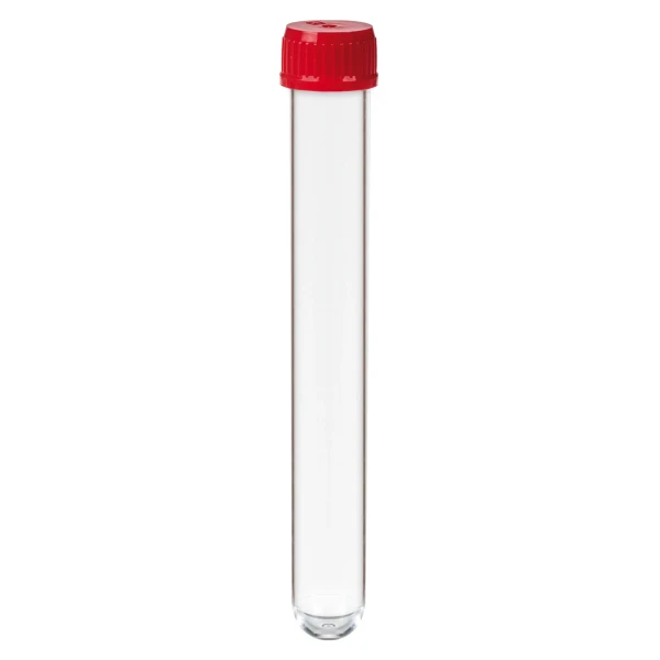 Probówki TC do hodowli - j-4573 - probowki-z-ps-do-hodowli-komorkowej - okraglodenne - 15-ml - 16-x-125-mm - czerwony - sterylny - 5-szt - 83-9923-945