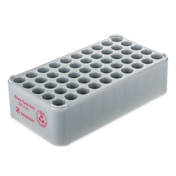 Uniwersalne statywy D13 z PP - do probówek o śr. do 13 mm - j-5121 - statyw-d13-z-pp - do-probowek-i-s-monovette-o-sr-8-13-mm - szary - 93-853