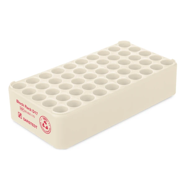 Uniwersalne statywy D17 z PP - do probówek o śr. do 17 mm - j-5149 - statyw-d17-z-pp - bez-uchwytu - bialy - 93-852-170