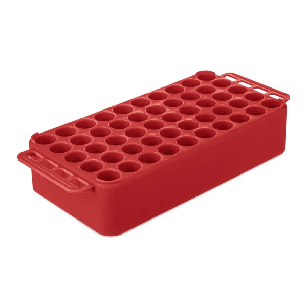 Uniwersalne statywy D17 z PP - do probówek o śr. do 17 mm - j-5152 - statyw-d17-z-pp - z-uchwytem - czerwony - 93-851-171
