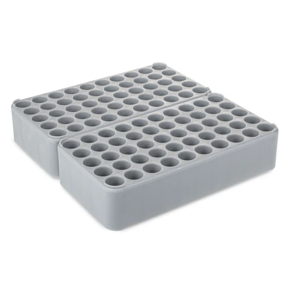 Uniwersalne statywy D17 z PP - podwójne - do probówek o śr. do 17 mm - j-5161 - statyw-d17-z-pp-podwojny-laczony-dluzszym-bokiem - o-sr-do-17-mm-s-monovette-o-sr-do-16-mm - 93-852-200