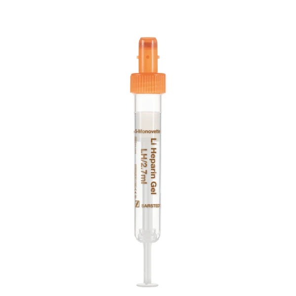 Probówko-strzykawki S-Monovette® Li-Heparin Gel - j-5616 - probowko-strzykawki-s-monovette-li-heparin-gel - bez-etykiety - 27-ml - 13-x-75-mm - 50-szt - 04-1928