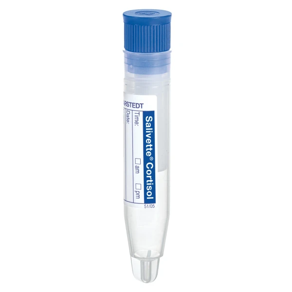 Prob&oacute;wki Salivette&reg; Cortisol z wacikiem syntetycznym - j-5993 - probowki-stozkowodenne-salivette-cortisol - 168-x-84-mm - niesterylny - 100-szt - 51-1534-500