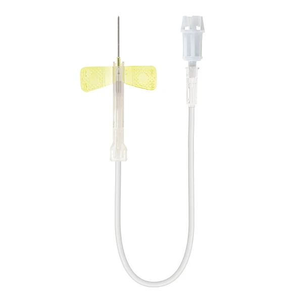 Bezpieczne igły motylkowe Multifly® - przyłącze Multi-Adapter - j-6059 - bezpieczne-igly-motylkowe-multifly-przylacze-multi-adapter - zolty - 20g - 09-mm - 19-mm - 200-mm - 120-szt - 85-1637-235